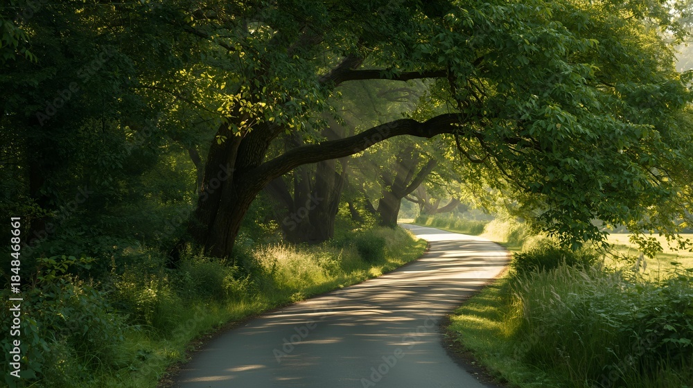 Obraz premium road in the forest