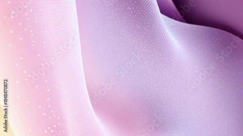 Warm soft yellow and pink flowing silk waves background texture seamless loop motion graphic for elegant modern design presentation template clean digital animation concept art