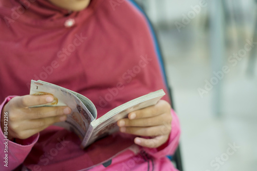 Reading Manga in Quiet Indoor Setting