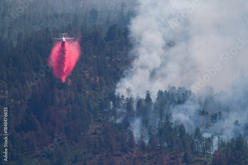 Fire fighting tanker jet, Durango, Colorado, USA