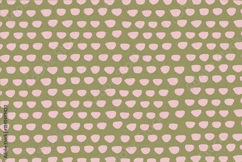 手描き北欧風シームレスパターン　渋く印象的な色づかい