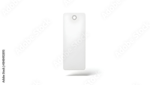 Minimalist white smartphone mockup on white background