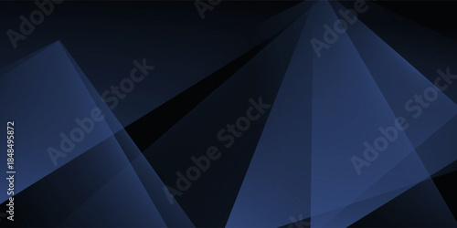 Modern black dark blue white abstract background. Minimal. Color gradient. Web banner. Geometric shape. 3d effect. Lines stripes triangles. Design. Futuristic. Metal metallic effect. Luxury. Premium.