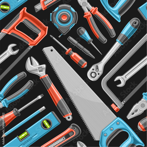 Vector Hardware Tools seamless pattern