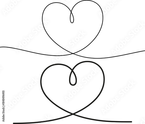 Love  Romance Heart Line Art Outline Icon