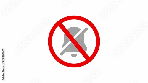 No Sound Icon With Bell Symbol And Red Prohibition Sign On White Background sound off mute Free Download No Sound Icon With Bell Symbol And Red Prohibition Sign On White Background sound off mute - GFXLoad