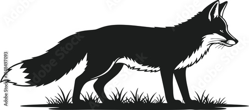 Black Silhouette of a Fox 2.