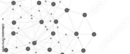 Abstract plexus background with connecting dots and lines. Global network connection