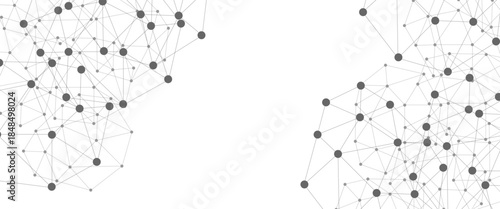 Abstract plexus background with connecting dots and lines. Global network connection