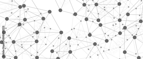 Abstract plexus background with connecting dots and lines. Global network connection