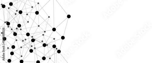 Abstract technology dot and line connection digital hi tech design concept background. Space for text. Vector illustration