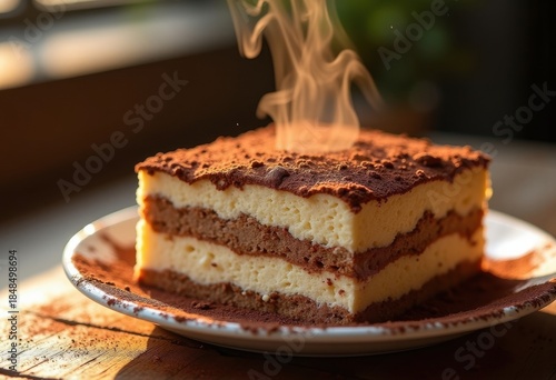 Classic Cocoa Dusted Tiramisu Layered Delight Coffee Infusion Indulgence