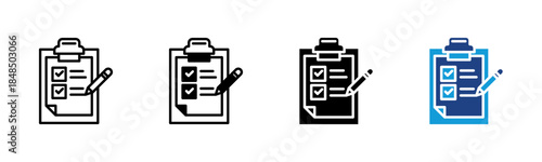 Audit icon set multiple style collection