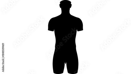 Man silhouette with transparent background