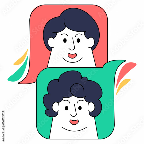 bubble chat illustration