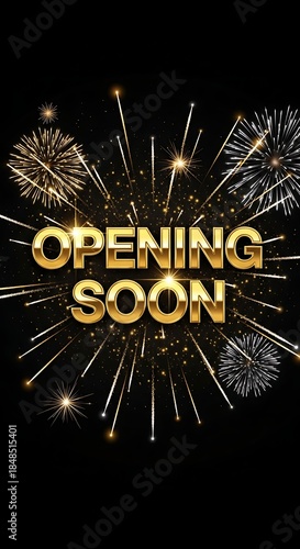 A vibrant celebratory vertical image with gold text 