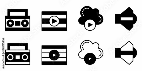 Sport and fitness icon on white background. Vector logo sport and fitness illustration.