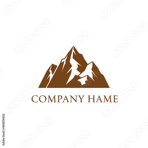 Brown Mountain Logo Design Element.