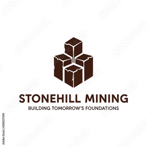 Stonehill Mining Logo with Cube Design.