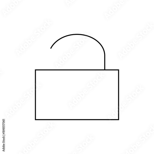 Minimalist Black and White Shopping Bag with Handle Illustration