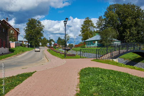 Myshkin  town , city ​​embankment