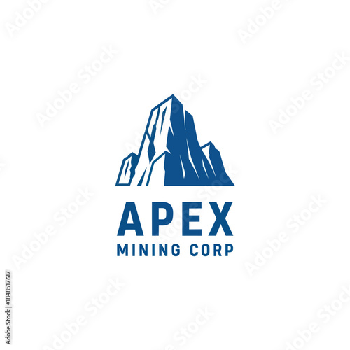 Apex Mining Corp Logo Mountain Design.