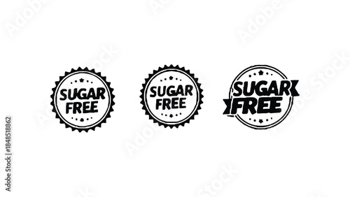 Sugar free labels and badges for product packaging design