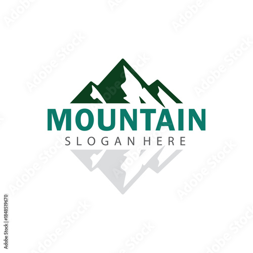 Mountain Logo Vector Icon For Adventure Hiking And Exploration Brand Design