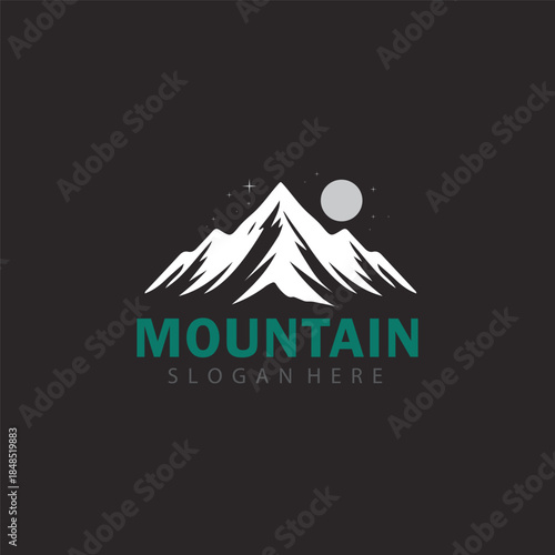Minimal Mountain Symbol Logo Vector Icon For Modern Travel And Adventure Companies