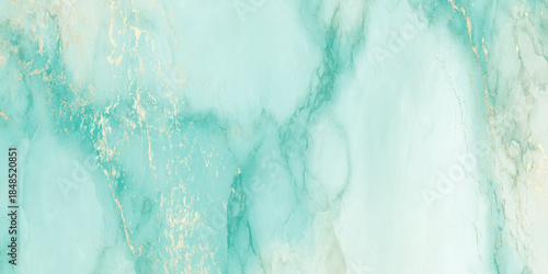 Turquoise marble texture and aqua tones accented by delicate gold veins with a premium marbled effect.