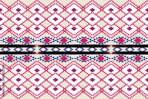 Seamless Tribal Geometric Pattern