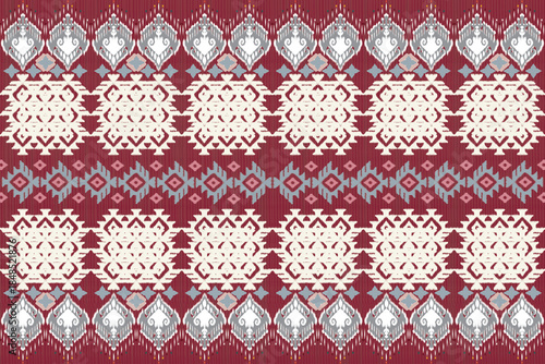  Seamless Ikat Tribal Pattern,Bohemian Tribal Textile