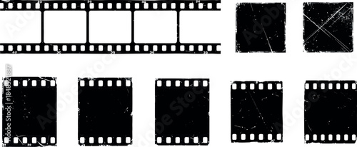 Film strips with negative frames