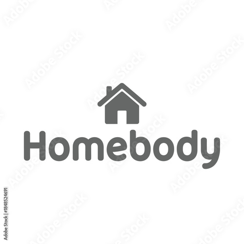 Homebody typography t-shirt design isolated on transparent background