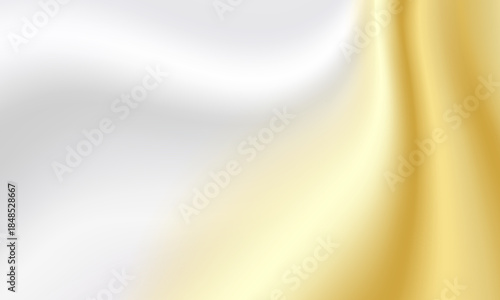 金色と銀色のドレープ