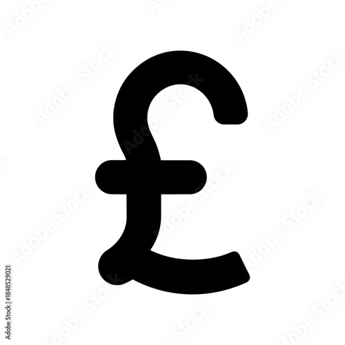 Pound Symbol Vector Illustration for Finance and Business.