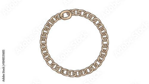 silver ring isolated on white