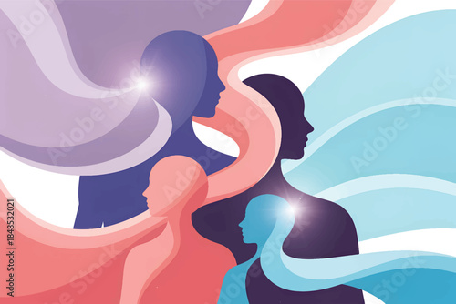 Colorful Silhouettes of Togetherness ? Artistic Expression of Inclusivity and Harmony.eps