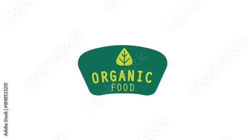 A green label with a leaf symbol and the words ORGANIC FOOD is displayed.