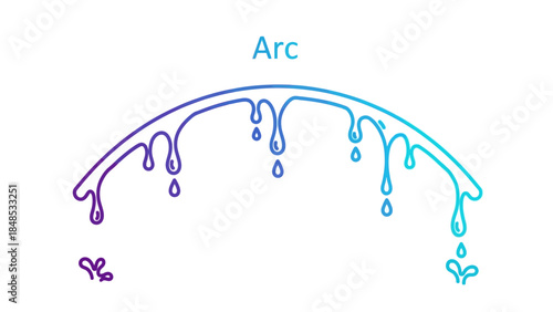 water drops on a white background