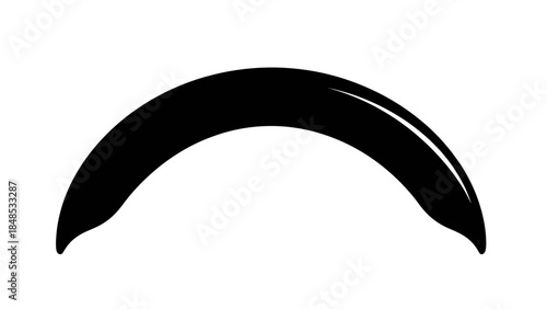 vector black silhouette of a snake