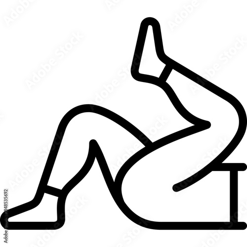 abs icon illustration design with outline