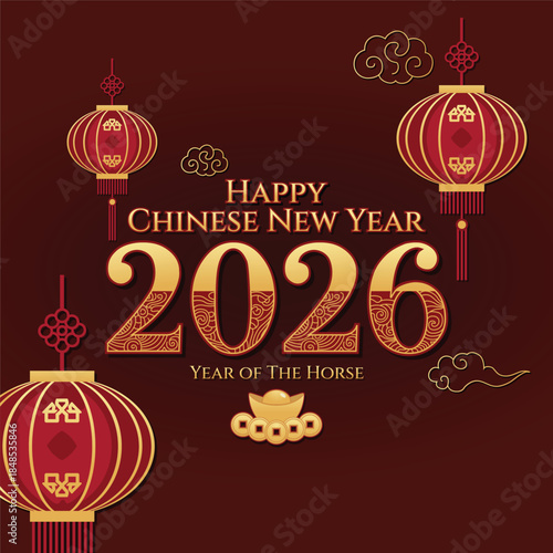 Happy Chinese new year 2026 greetings