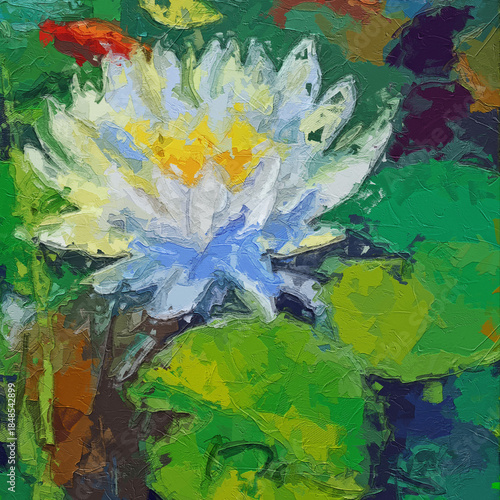 Various oil paintings, floral landscapes, sailboats, cottages, lakes, forests, mountainous areas, plum blossoms, lotus leaves, lotus flowers, fish, figures, chrysanthemums