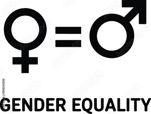 Gender equality symbol for social justice