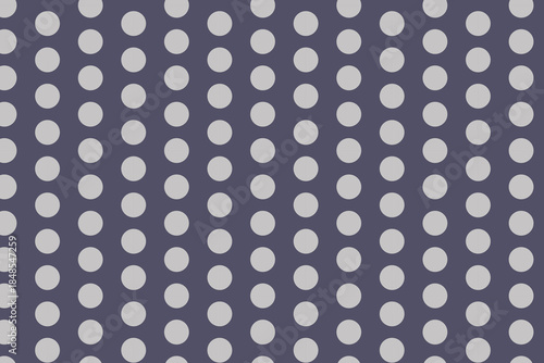 This image displays a repeating geometric pattern of numerous light gray circles set against a muted purple background. The circles are arranged in precise vertical columns across the entire surface. 