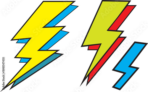 Dynamic Bolt Icons for Power, Energy, and Electrical Concepts