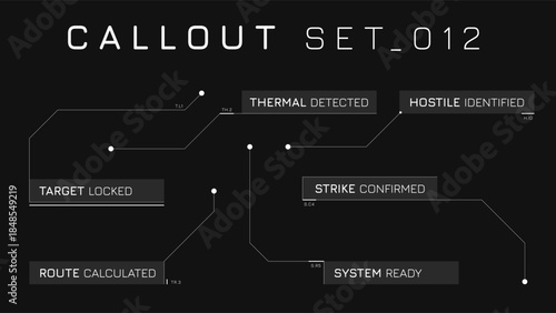Callout Hud Collection Of Frame Elements For Corporate Deck