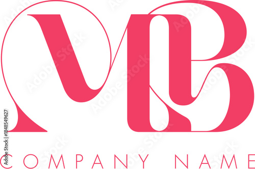 Creative Abstract Initial Letter MB Logo Design.
