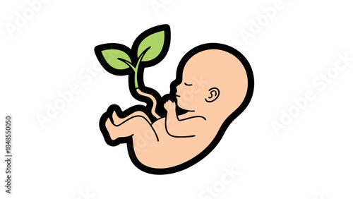 hand holding a plant